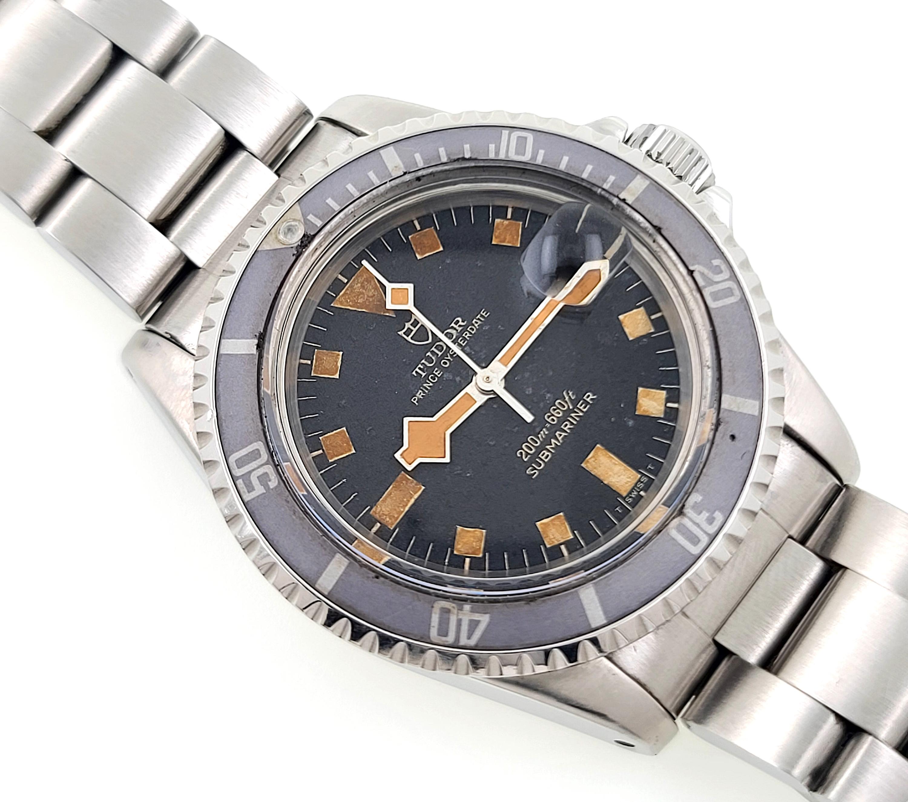  Tudor Submariner - Ensemble complet flocon de neige 7021 - Boîte et papiers d'un prince Oysterdate Pour hommes 