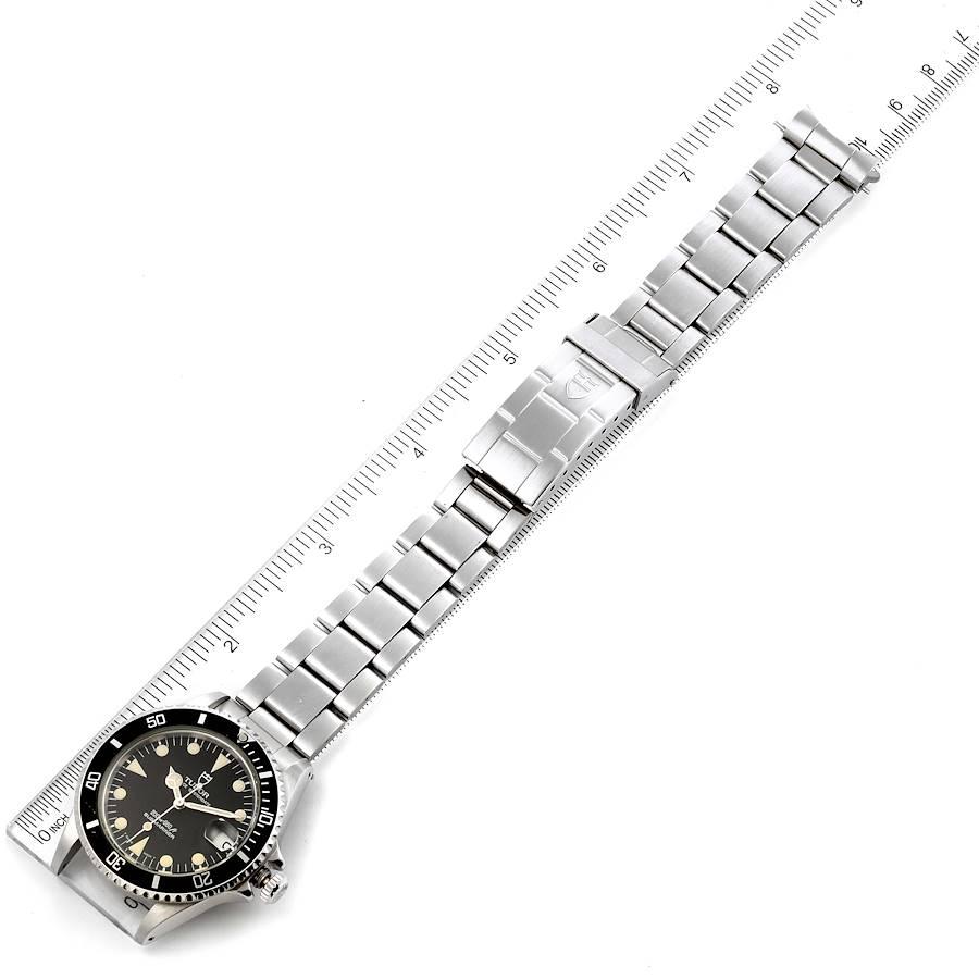Tudor Submariner Prince Date Black Dial Steel Mens Watch 75090 For Sale 6
