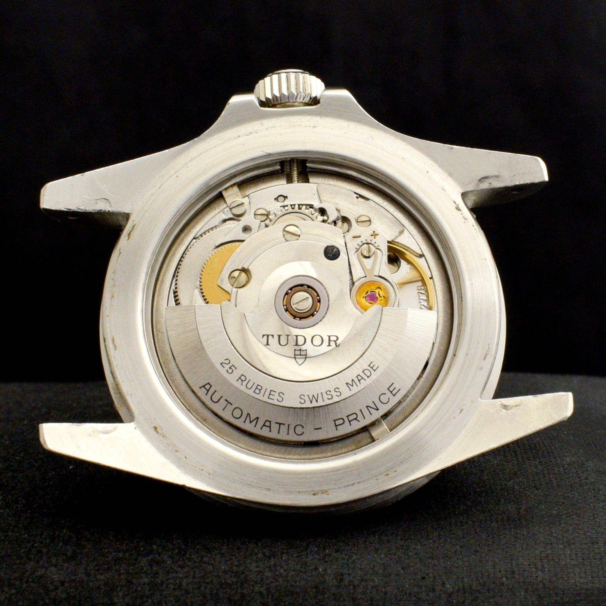 Tudor Submariner Schneeflocken-Automatikuhr mit schwarzem Zifferblatt 94010 aus Stahl, 1980 6
