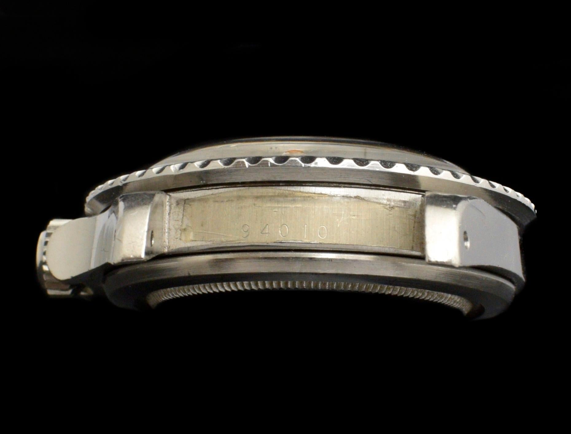 Tudor Submariner Schneeflocken-Automatikuhr mit schwarzem Zifferblatt 94010 aus Stahl, 1980 2