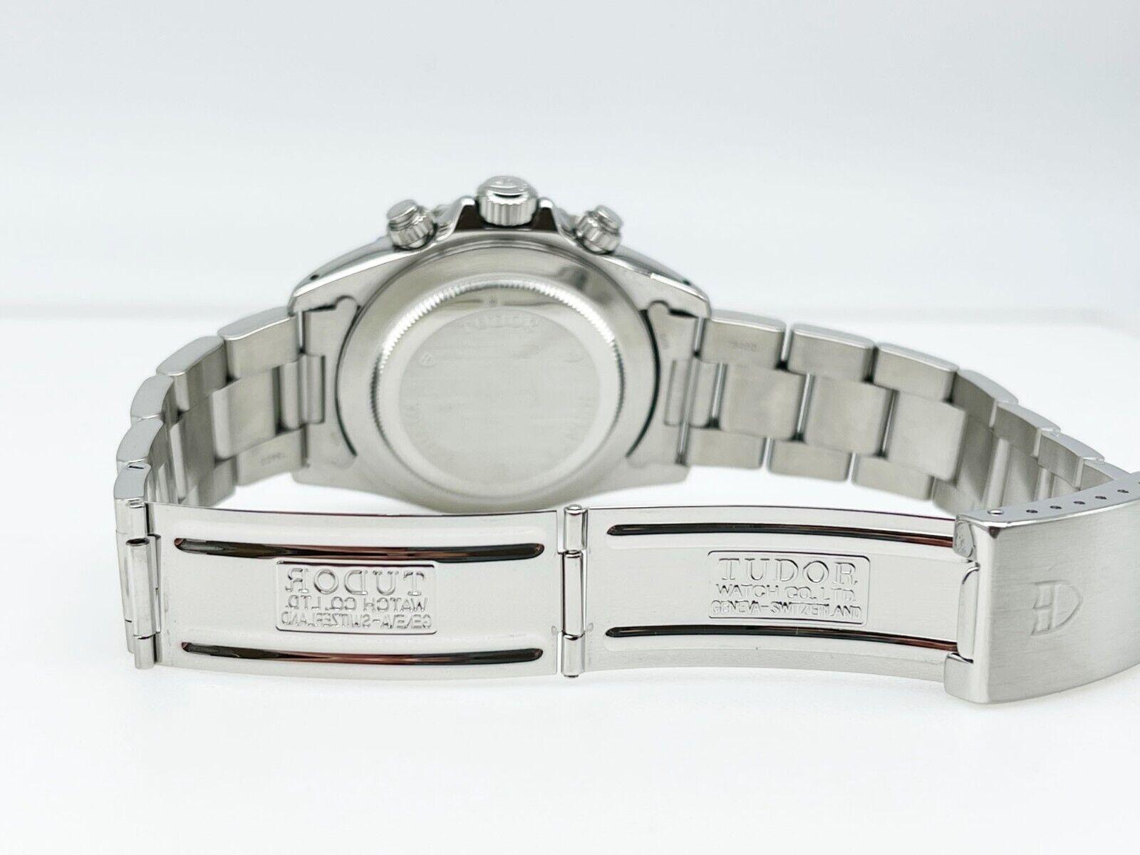 Tudor Tiger Prince Date 79270 Schwarzes Zifferblatt Stahlschachtel-Papier-Service Papier 1