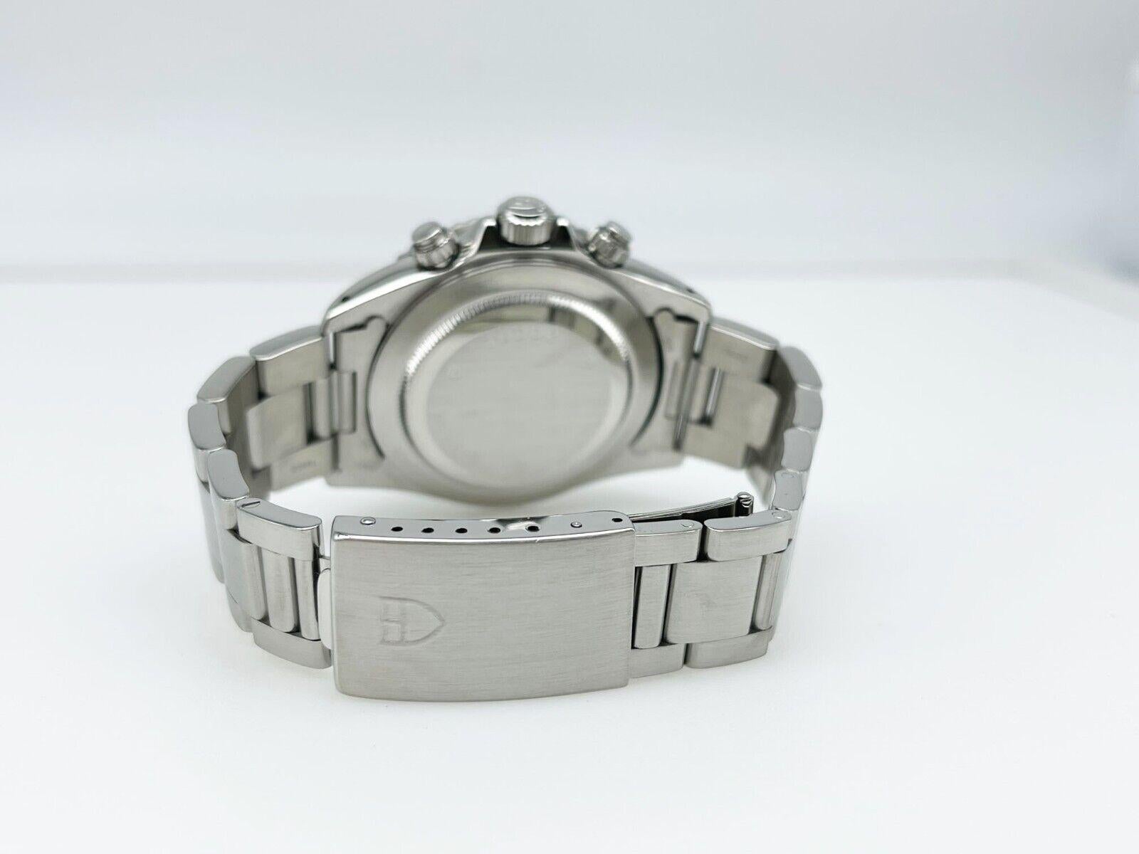 Tudor Tiger Prince Date 79270 Schwarzes Zifferblatt Stahlschachtel-Papier-Service Papier 4