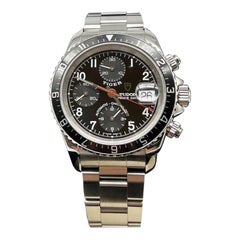 Tudor Tiger Prince Date 79270 Schwarzes Zifferblatt Stahlschachtel-Papier-Service Papier