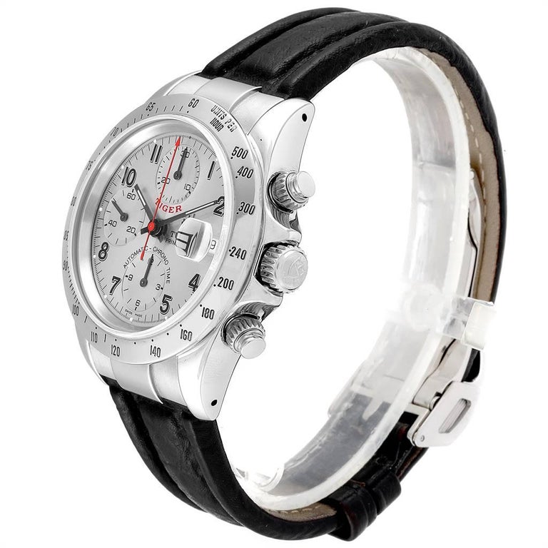 Tudor Tiger Woods Chronograph Silver Dial Steel Men's ...
