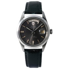 Tudor Vintage Prince Date-Day 7017/0 Men's Automatic Grey Dial Watch Steel