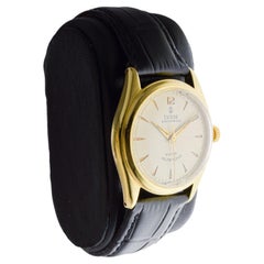 Tudor Yellow Gold Filled Oyster Prince With Factory Original Dial circa 1950's