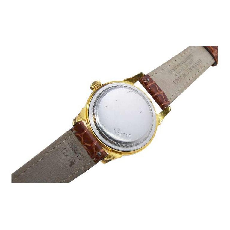 Tudor Yellow Gold Filled Watch with Original Dial and Hands from 1940's For Sale 1