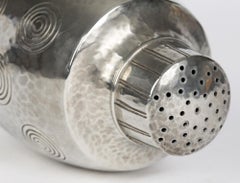 Tudric For Liberty & Co Pewter Barrel Shaped Swirl Design Sugar Shaker