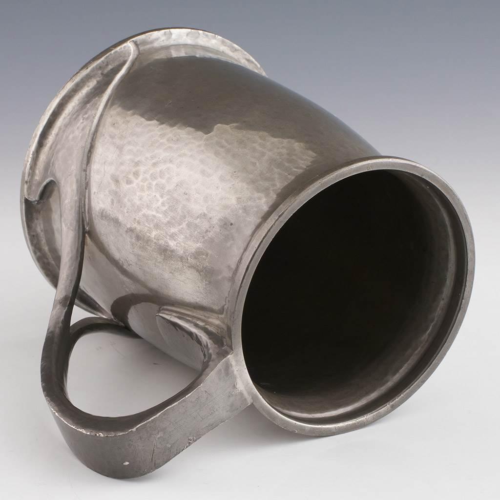 Early 20th Century Tudric for Liberty Pewter Tankard Designed by Oliver Baker 1902 For Sale