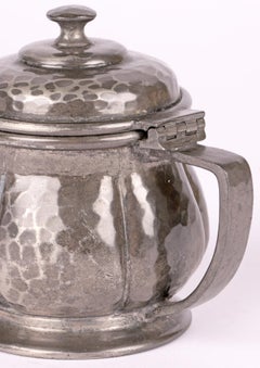 Tudric Liberty Arts & Crafts Pewter Mustard Pot with Original Liner