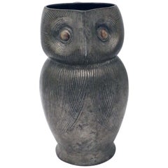 Tudric Pewter Owl Jug 