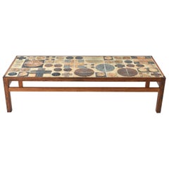 Tue Poulsen Ceramic Rosewood Coffee Table