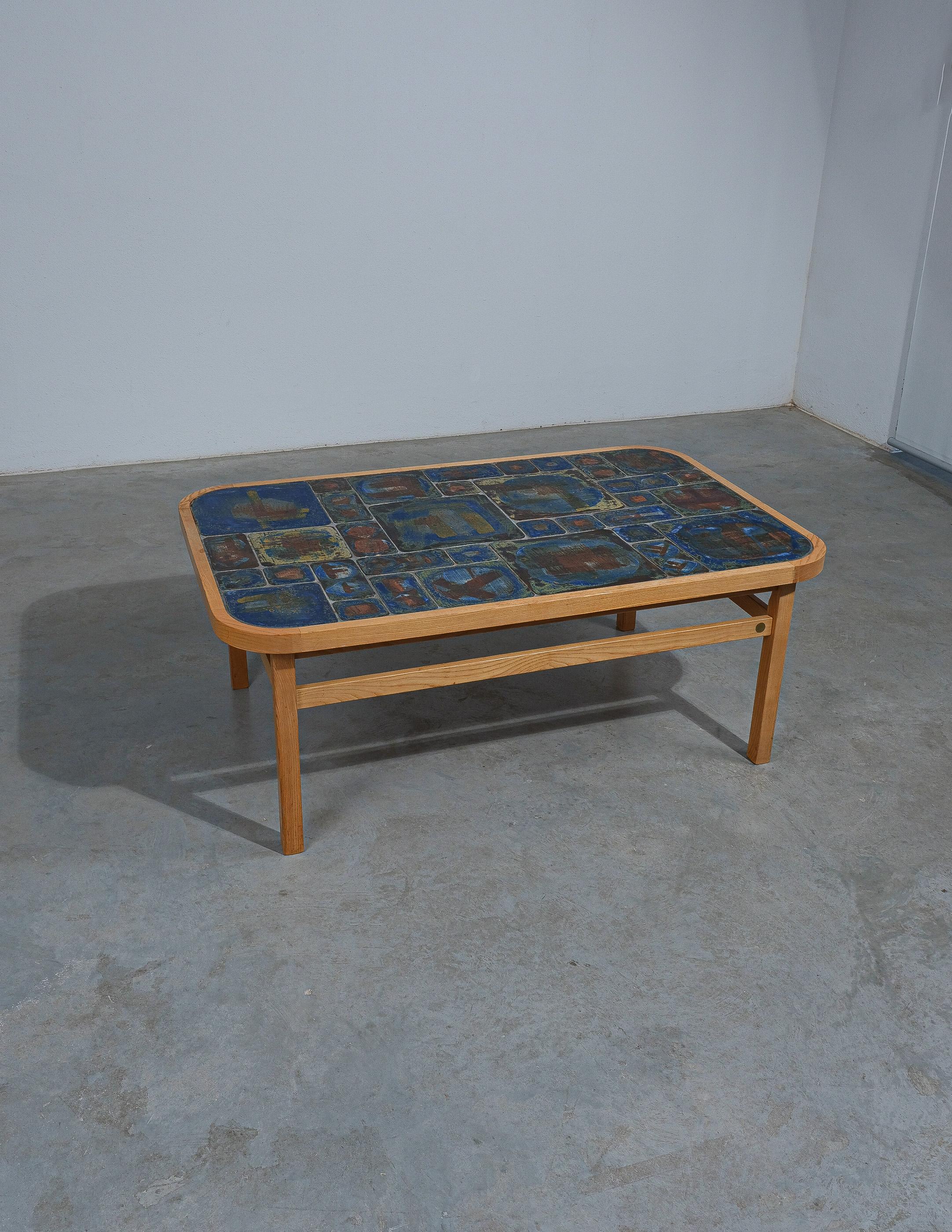 Danish Tue Poulsen Ceramic Table For Haslev, circa 1970 For Sale