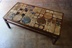 Tue Poulsen Couchtisch aus Keramikfliesen in Wenge, Dänische Moderne, 1960er Jahre