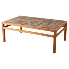 Table basse Tue Poulsen en céramique et chêne