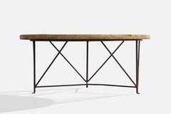 Tue Poulsen, Tavolino da caffè, Ceramica, Oak, Ferro, Danimarca, anni '60