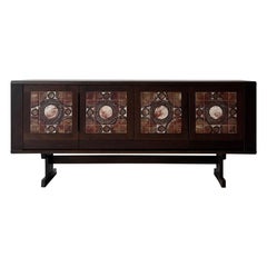 Tue Poulsen Dänische Moderne Eiche Credenza, 1970er Jahre