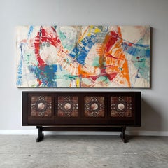 Tue Poulsen Danish Modern Oak Credenza, 1970s