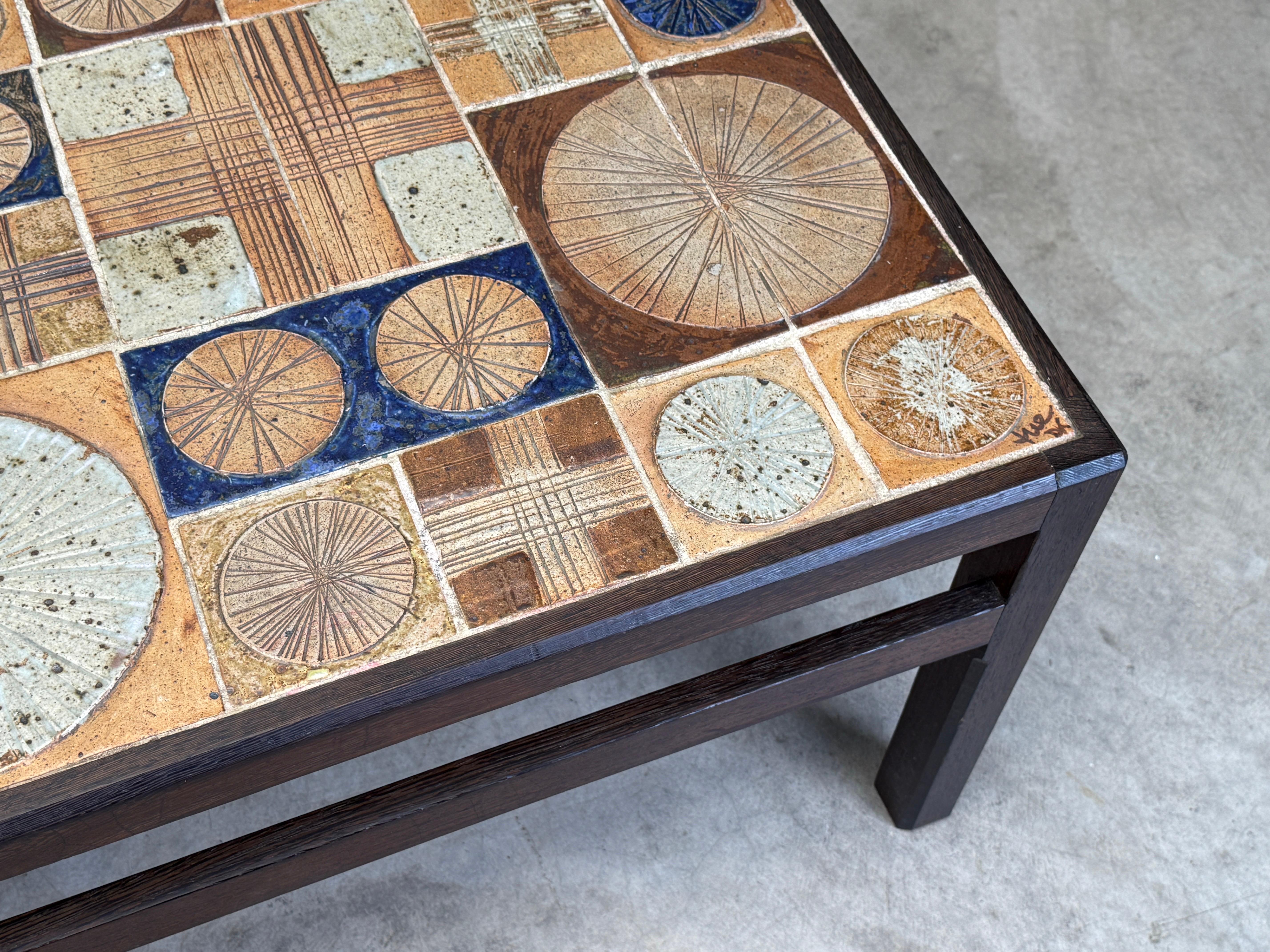 Tue Poulsen and Erik Wørtz Tile Coffee Table by Willy Beck at 1stDibs
