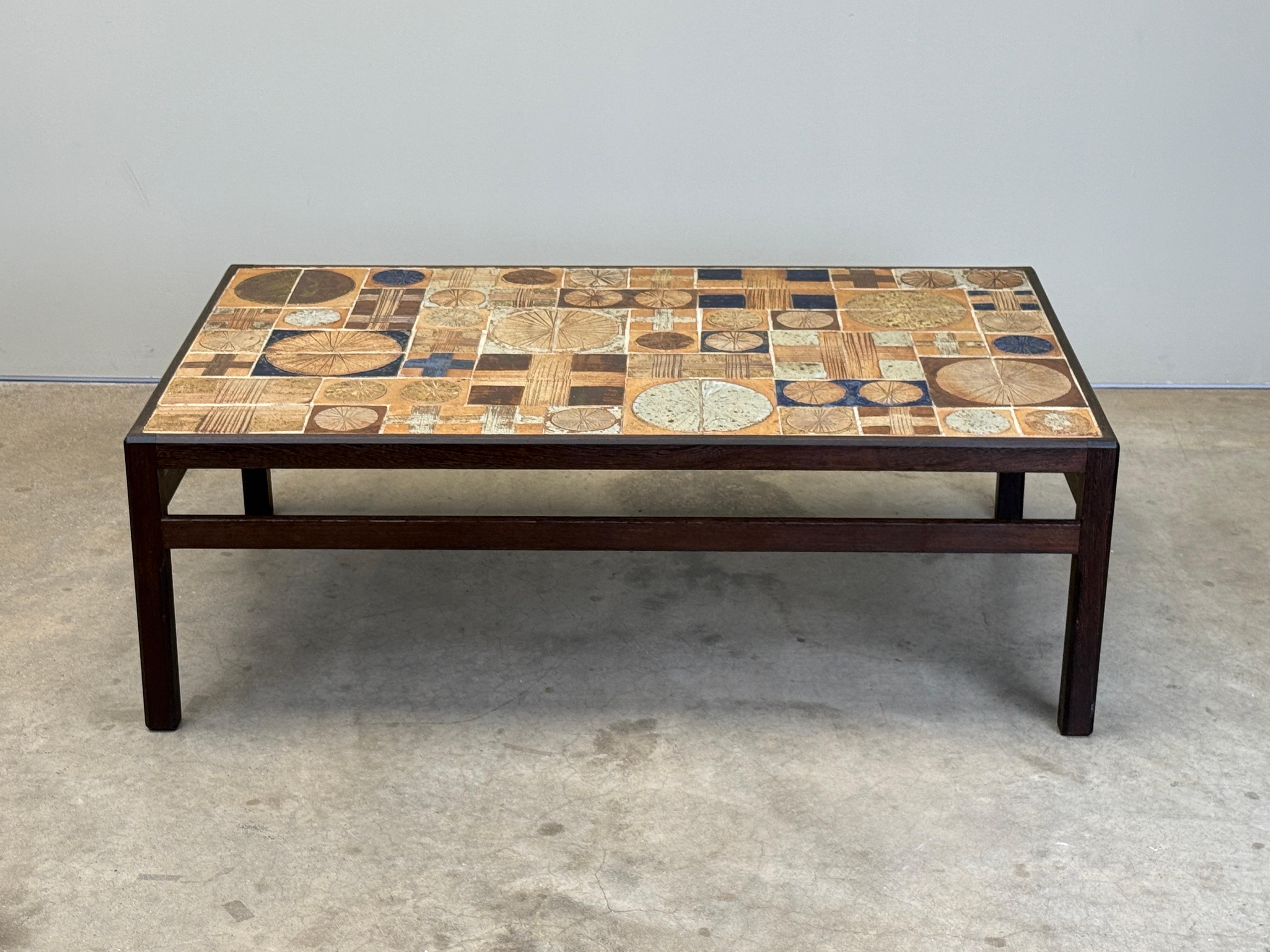 Tue Poulsen and Erik Wørtz Tile Coffee Table by Willy Beck at 1stDibs