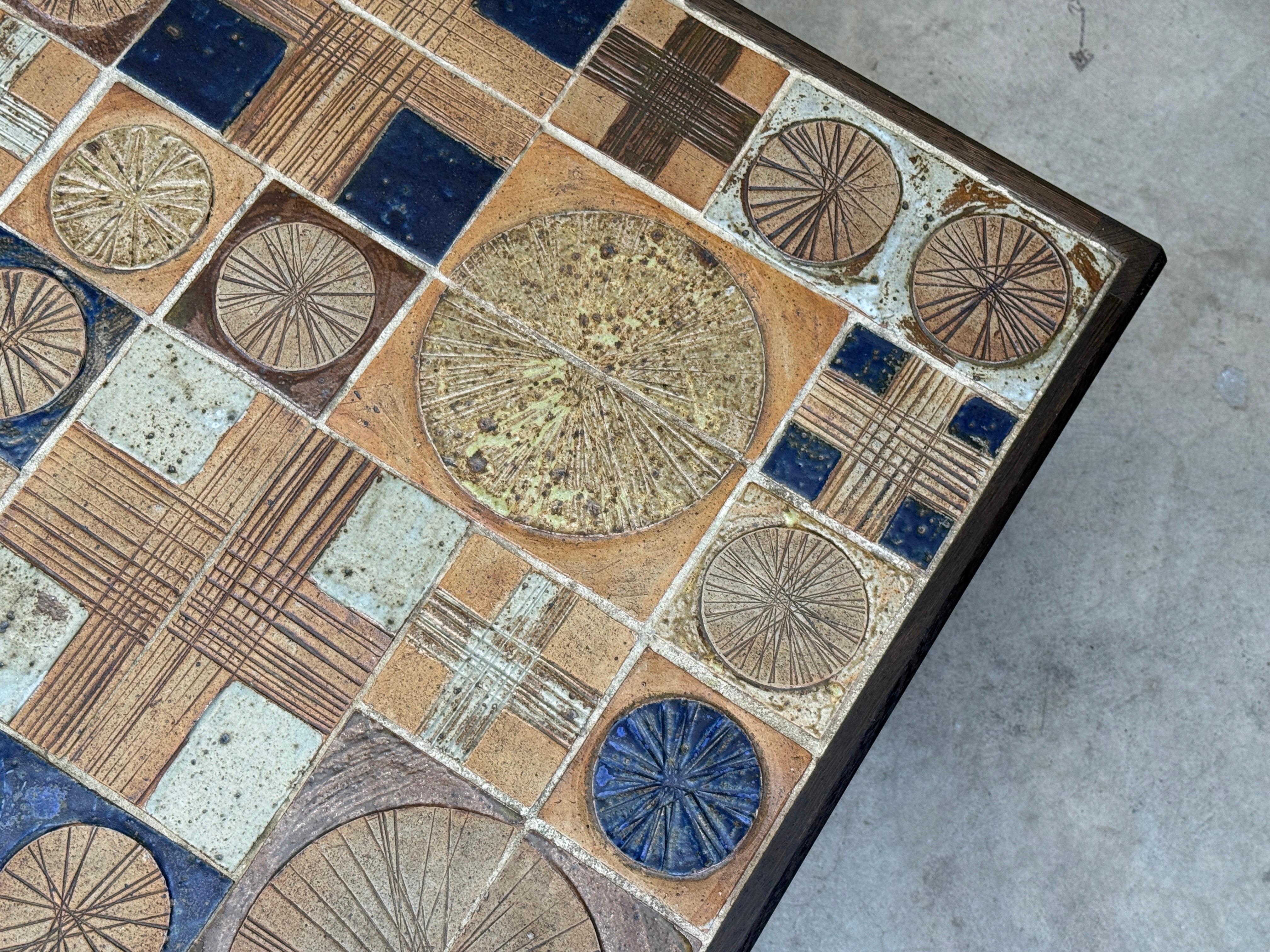 Tue Poulsen and Erik Wørtz Tile Coffee Table by Willy Beck at 1stDibs