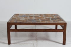 Tue Poulsen Square Tile Top Coffee Table of Wengé by Erik Wørts Danmark 1960s