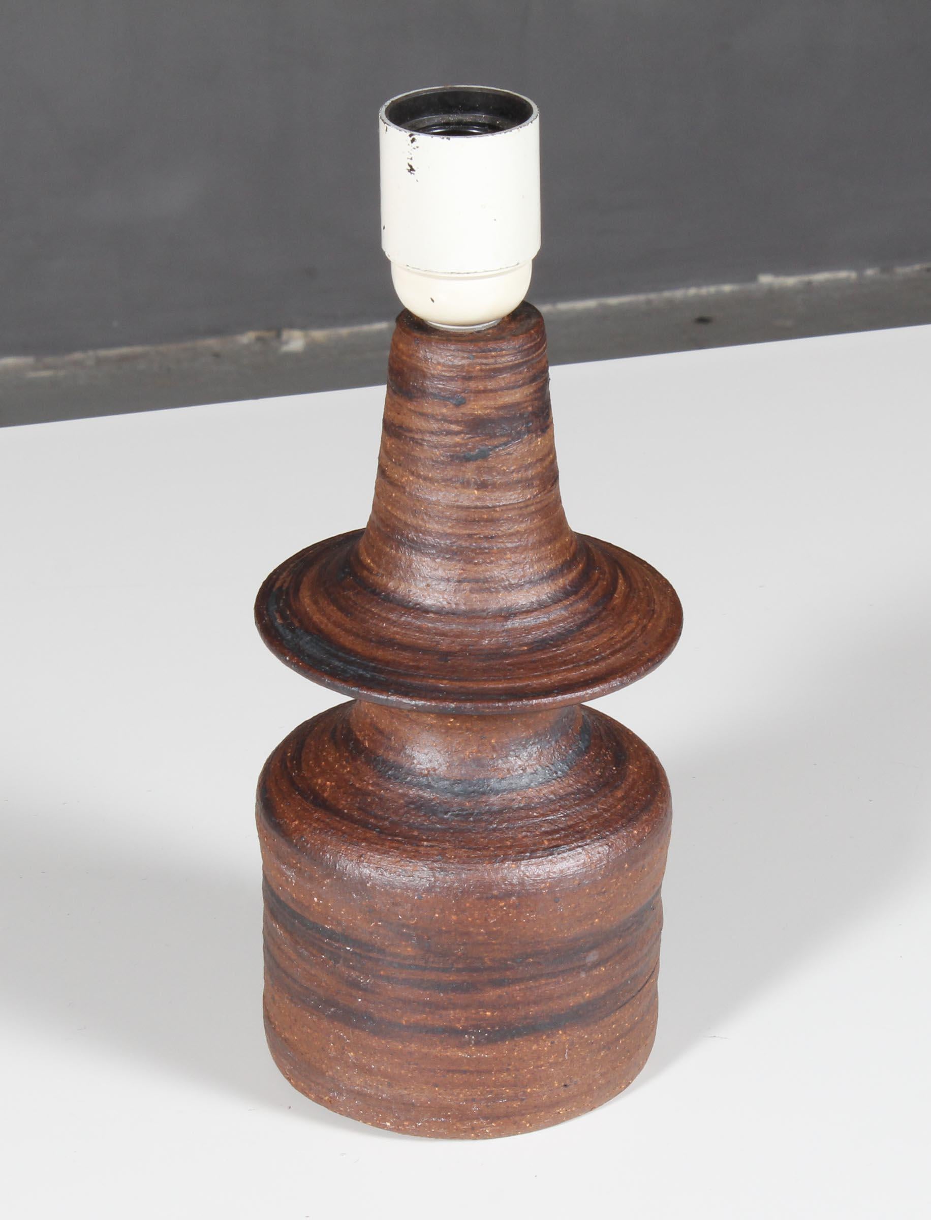 Scandinavian Modern Tue Poulsen Stoneware Table Lamp For Sale