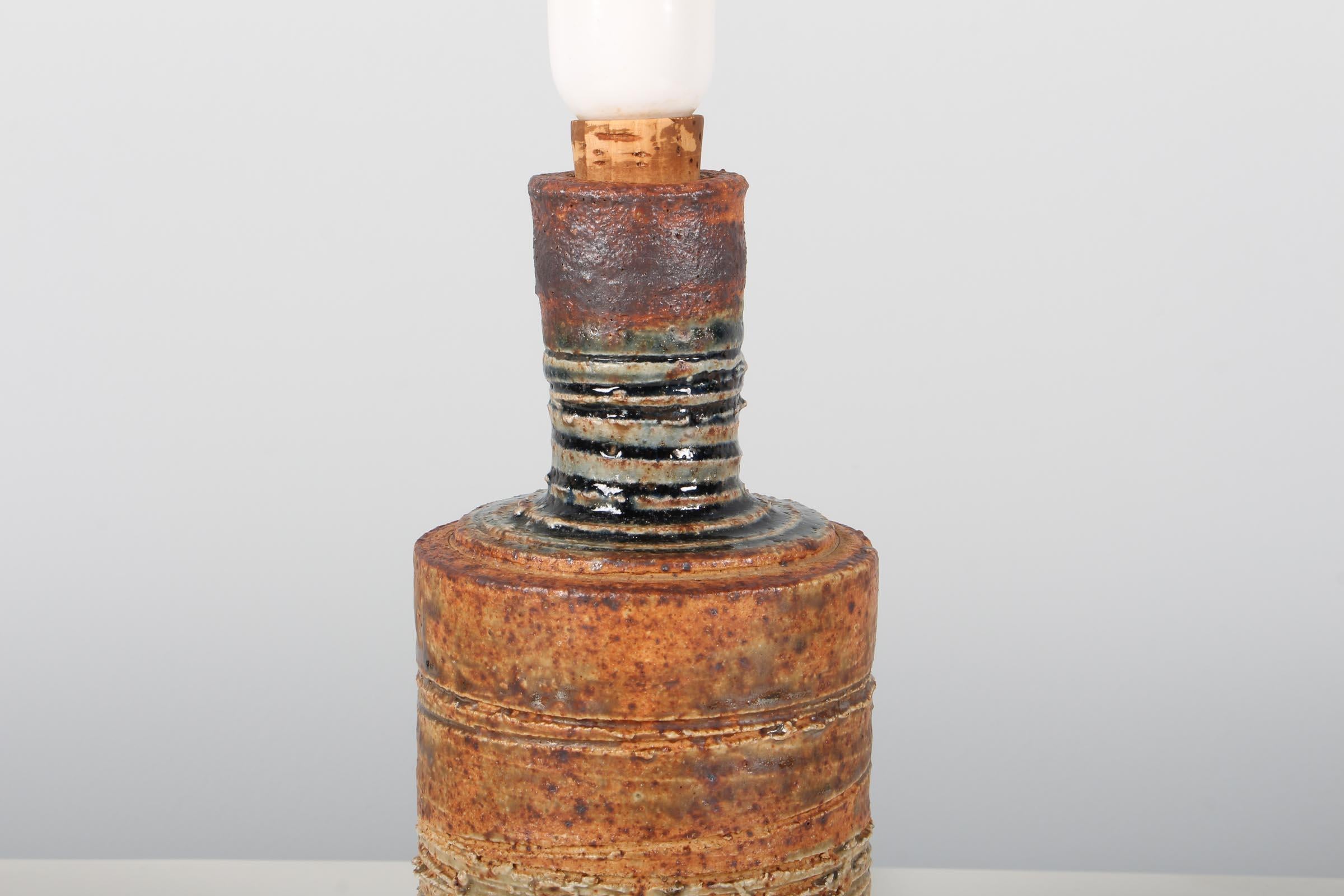 Scandinavian Modern Tue Poulsen Stoneware Tablelamp For Sale