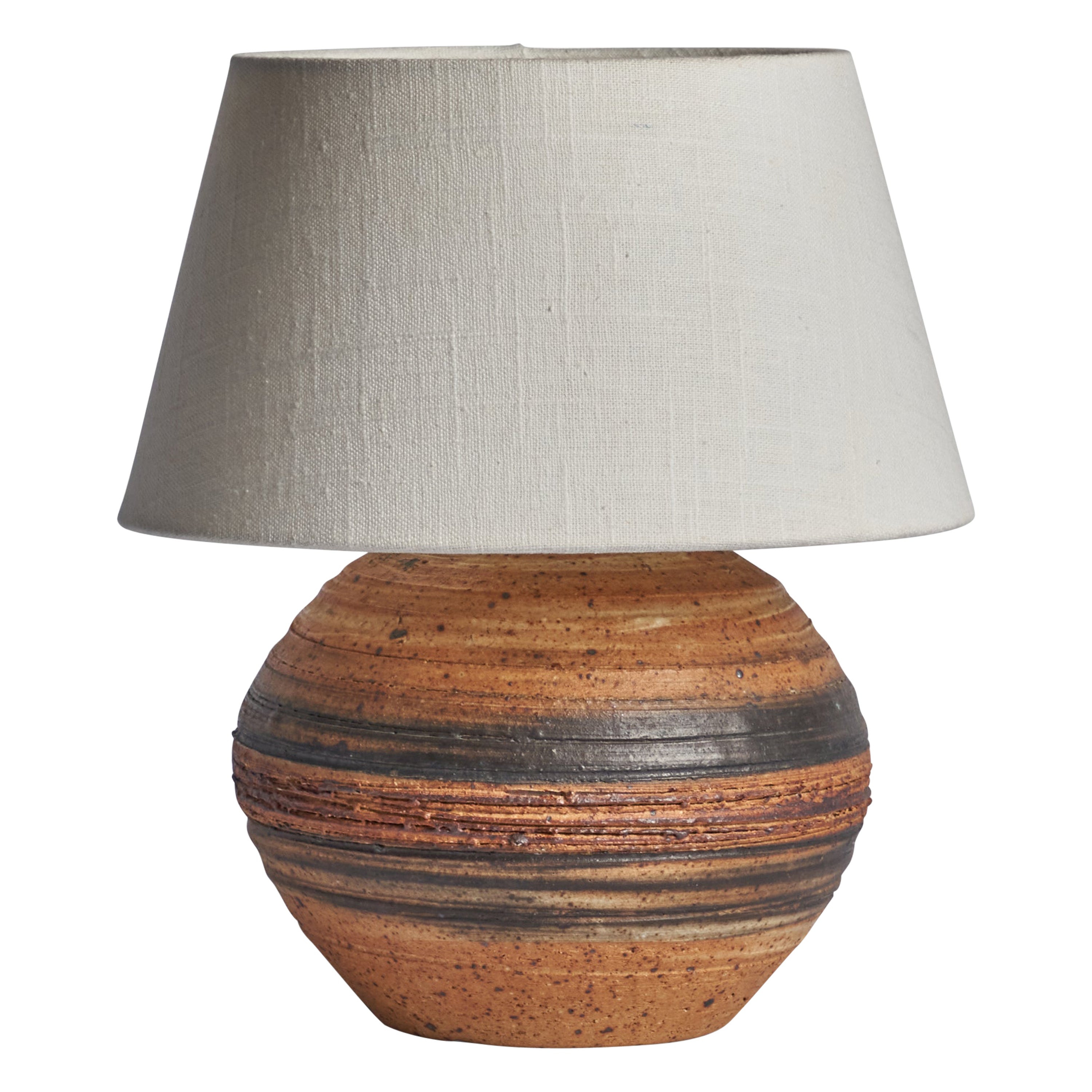 Tue Poulsen, lampe de table, grès, Danemark, 1960