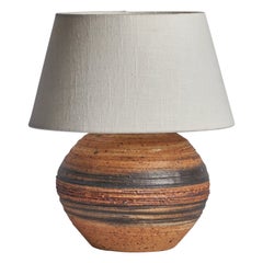 Tue Poulsen, lampe de table, grès, Danemark, 1960