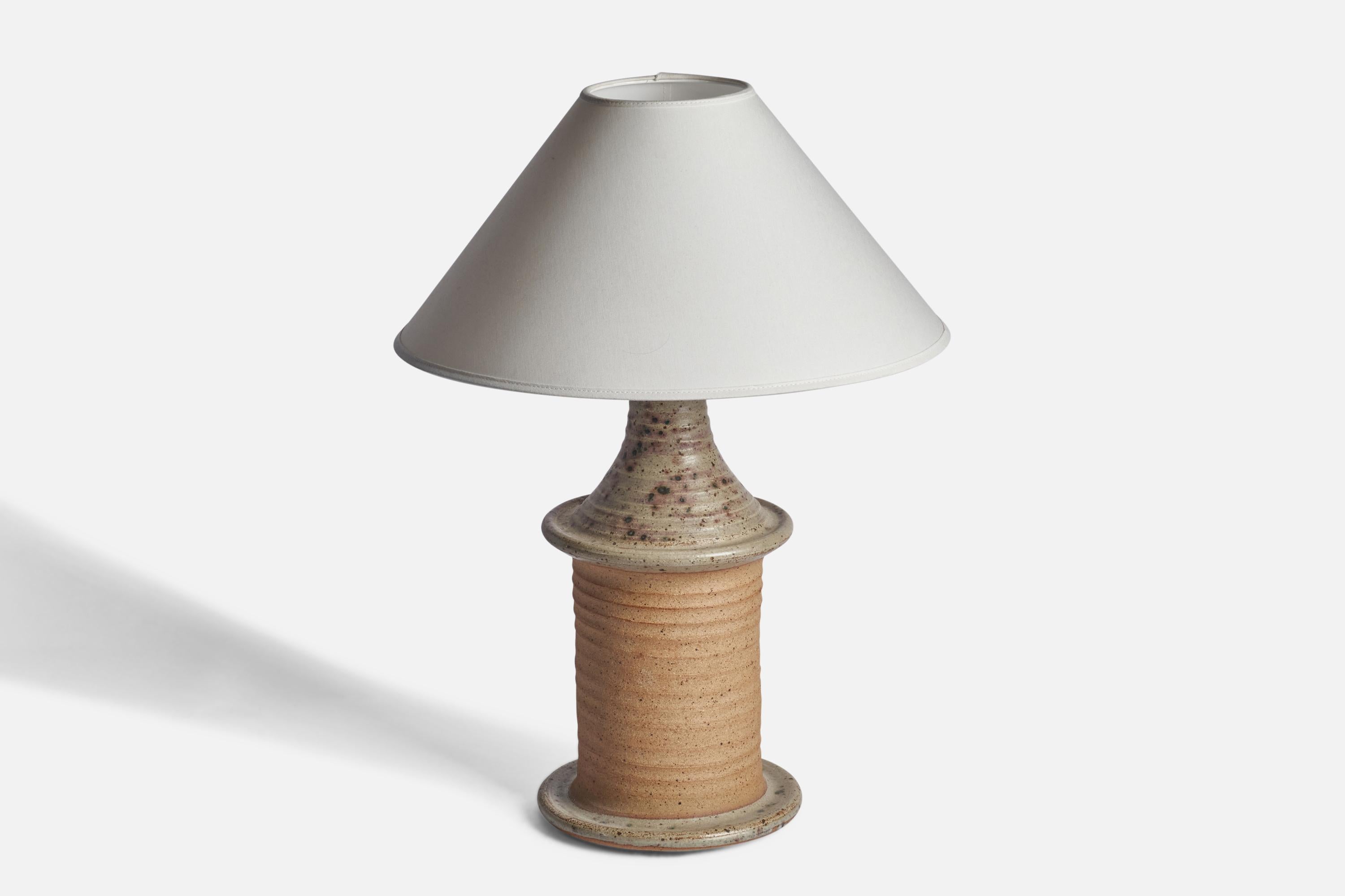 Post-Modern Tue Poulsen, Table Lamp, Stoneware, Denmark, 1970s For Sale