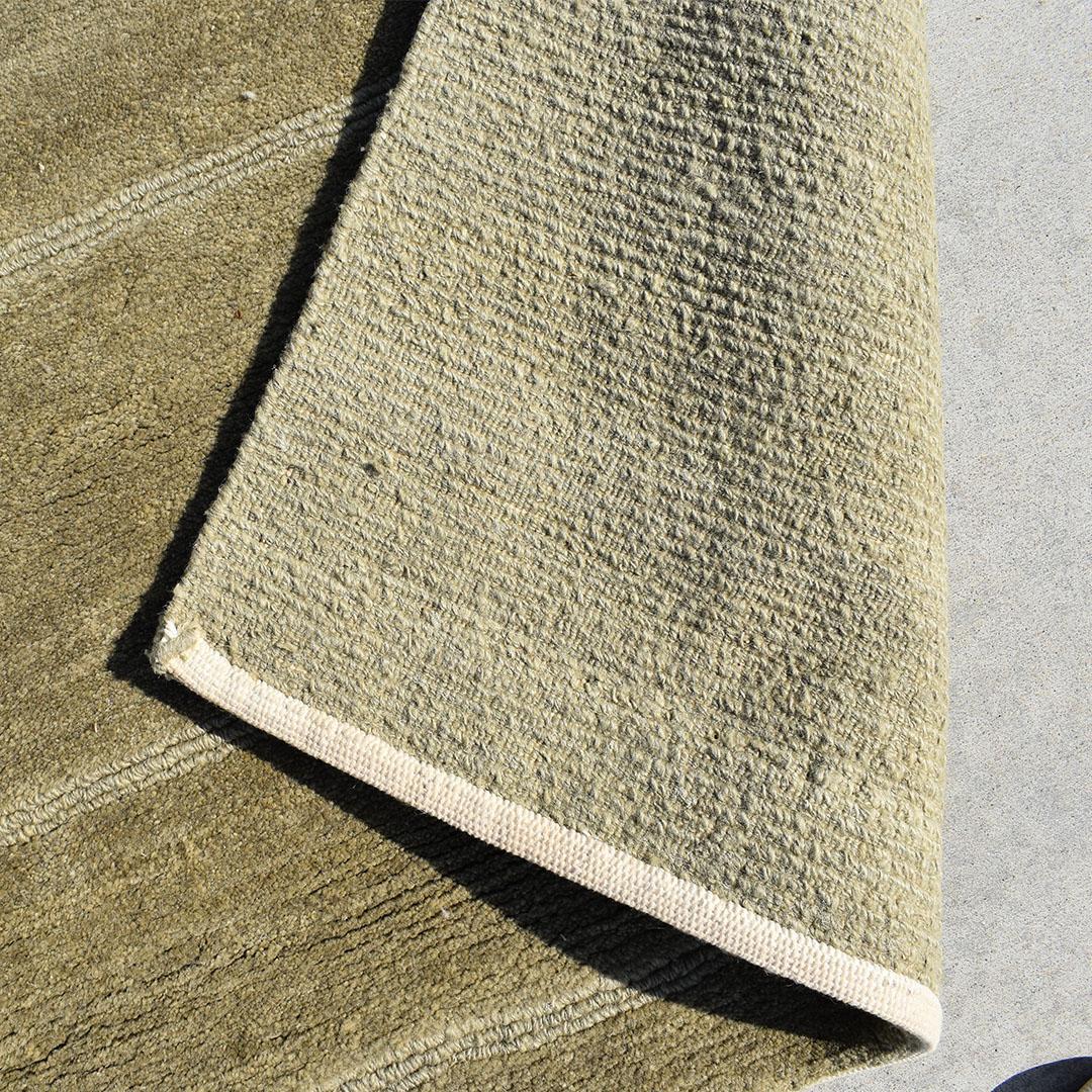 American Classical Tufenikian Carpets Long Wool Green Runner