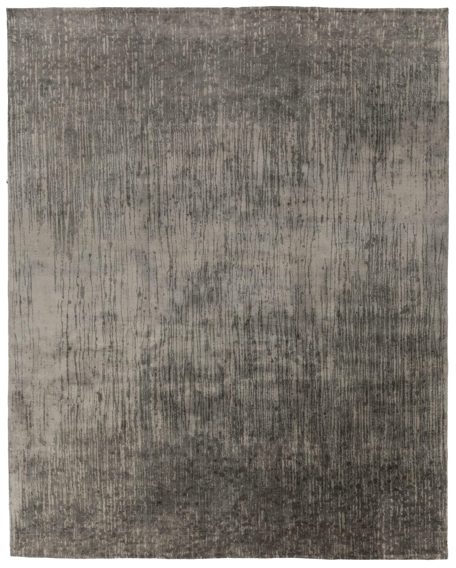 Art Nouveau Tufenkian Carpets, Waterfall Charcoal, Contemporary/Modern, Greys For Sale