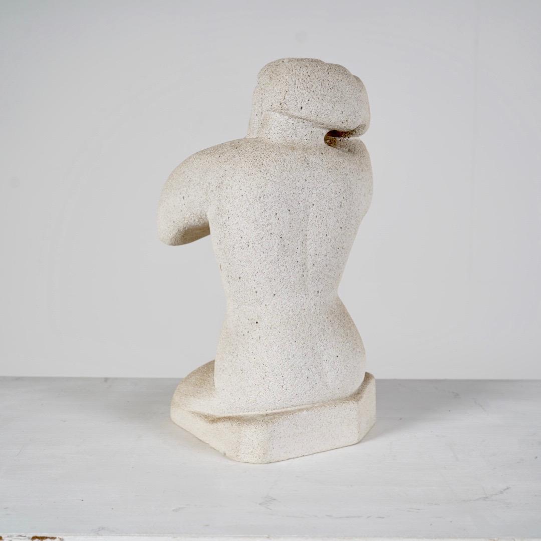 Mid-Century Modern Tuff Stone Sculpture Henri Gaudier-Brzeska