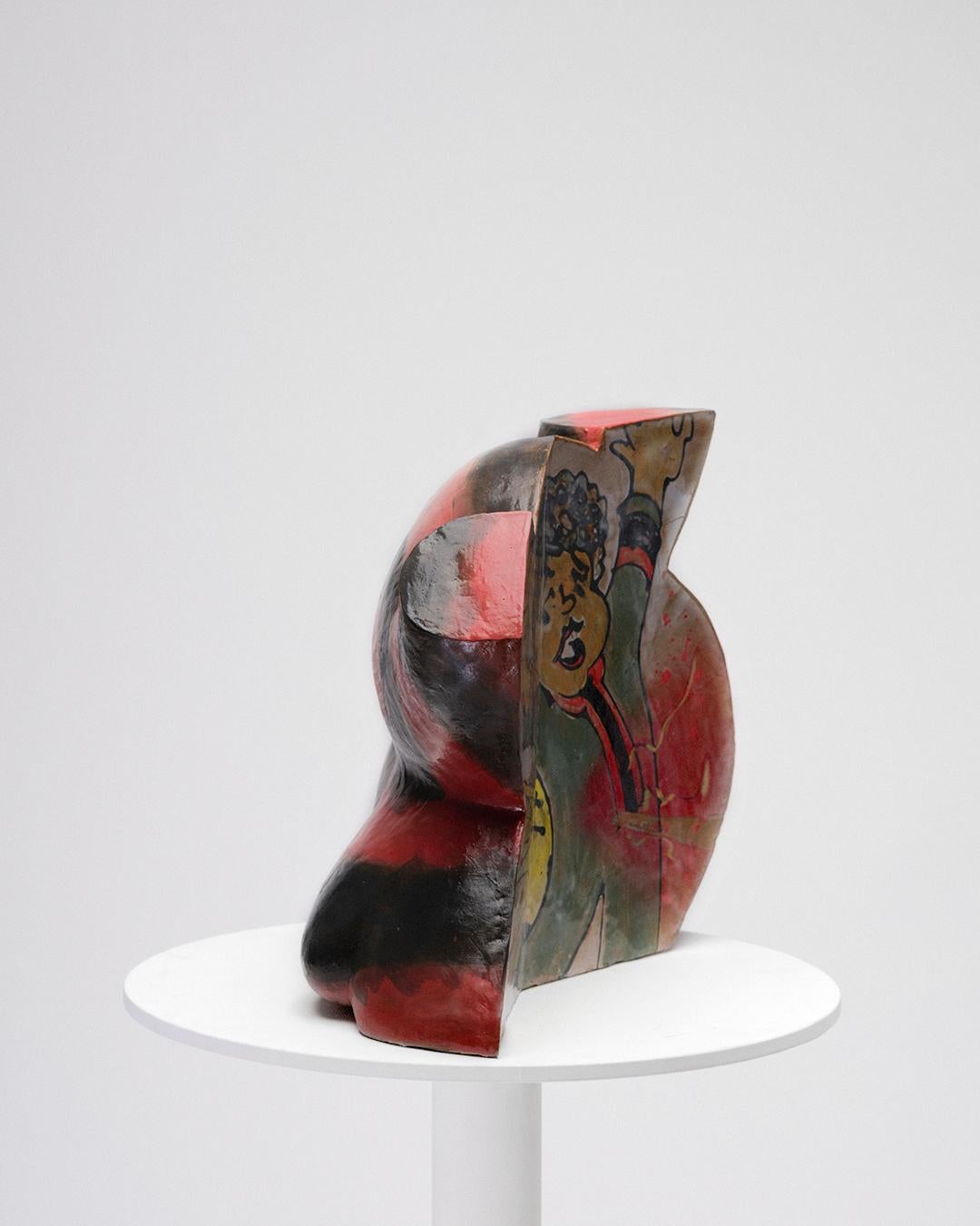 Malcolm Mobutu Smith
Tuffy Made Safe, 2021
Gres, barbottina e smalto
7 x 19 x 16 pollici

