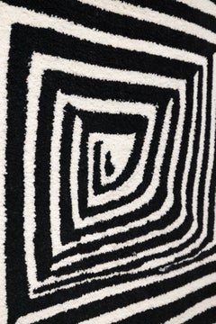 "DALL-E 2023-04-23 11.32.04" Grand tapis touffeté sur mesure à motifs géométriques