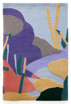 "JxDALL-E 2023 15.17.19 92nd. st" Paesaggio astratto lavanda appeso alla parete
