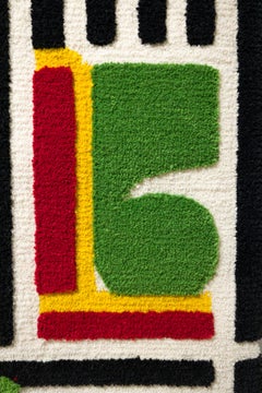 "MJ-b61a71b56ed1" Striped Hanging Tufted Tapestry