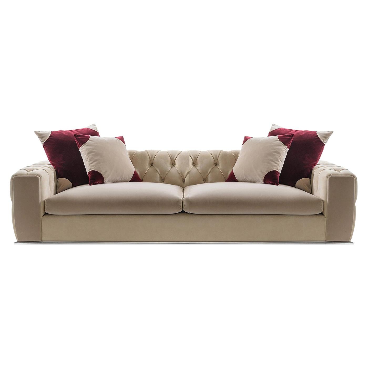 James Mont Tufted Sofa at 1stDibs