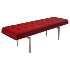 Vintage Tufted Bench Style of Poul Kjærholm