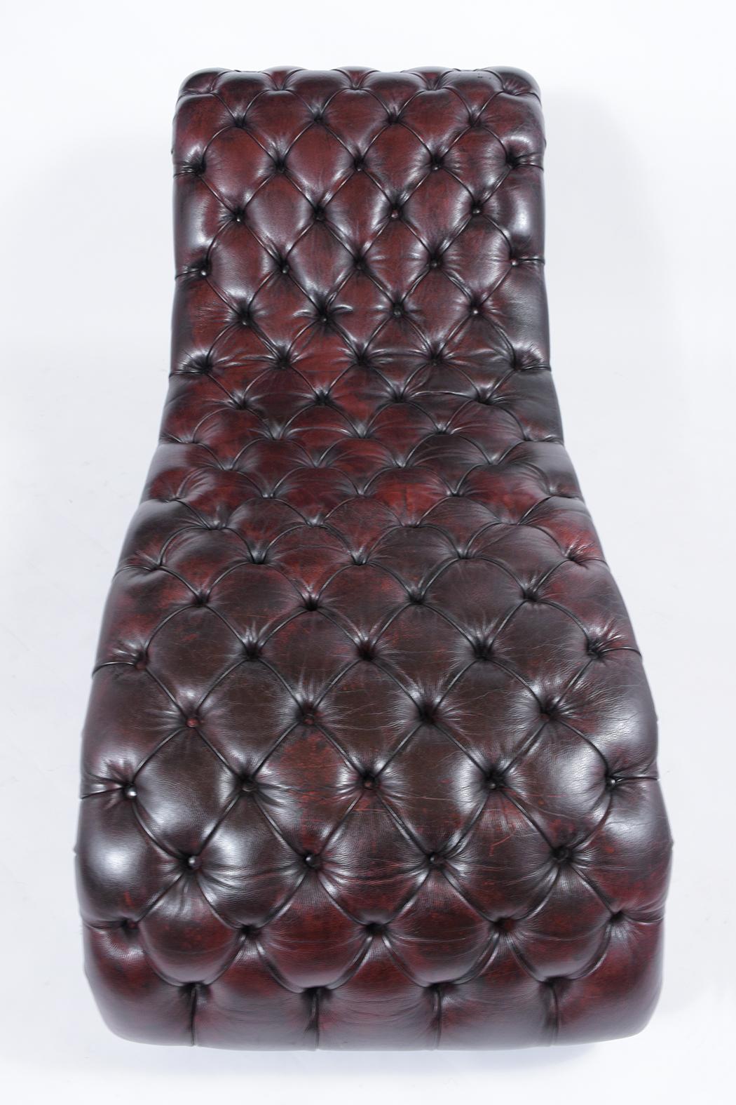 Late 20th Century Vintage Tufted Chaise Lounge