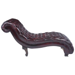 Chaise longue touffue vintage