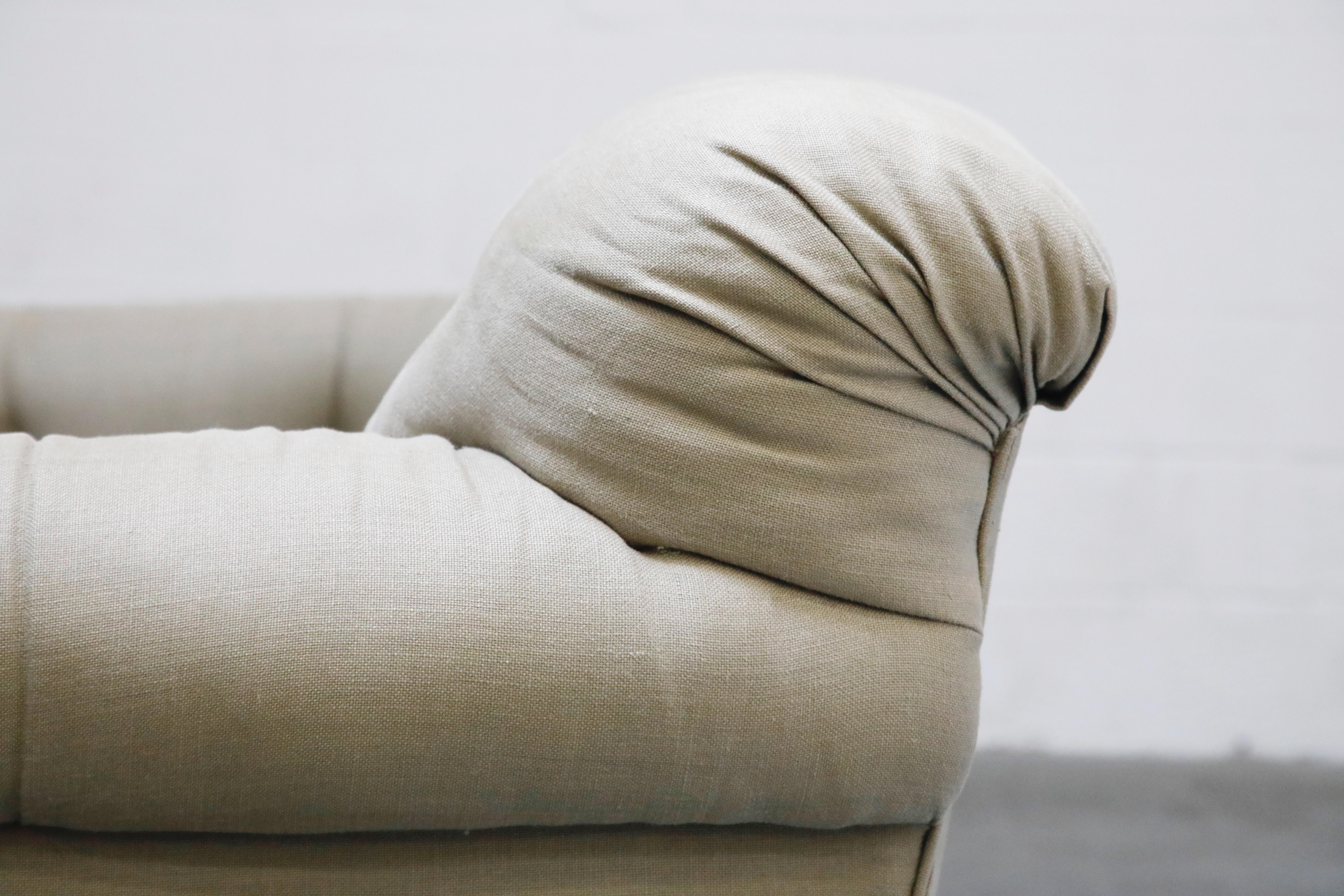 Tufted Chesterfield Style Sofa Attributed to Michael Taylor, circa 1990s 11