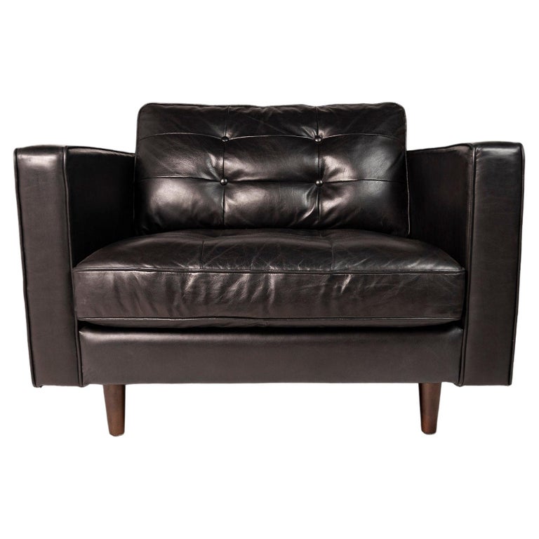 Tufted Club Chair in the Manner of Walter Knoll for Brayton