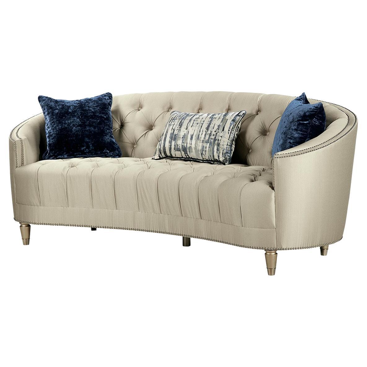 Tufted Curved Back Sofa
