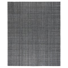 Tapis de zone gris touffeté avec turquoise et or