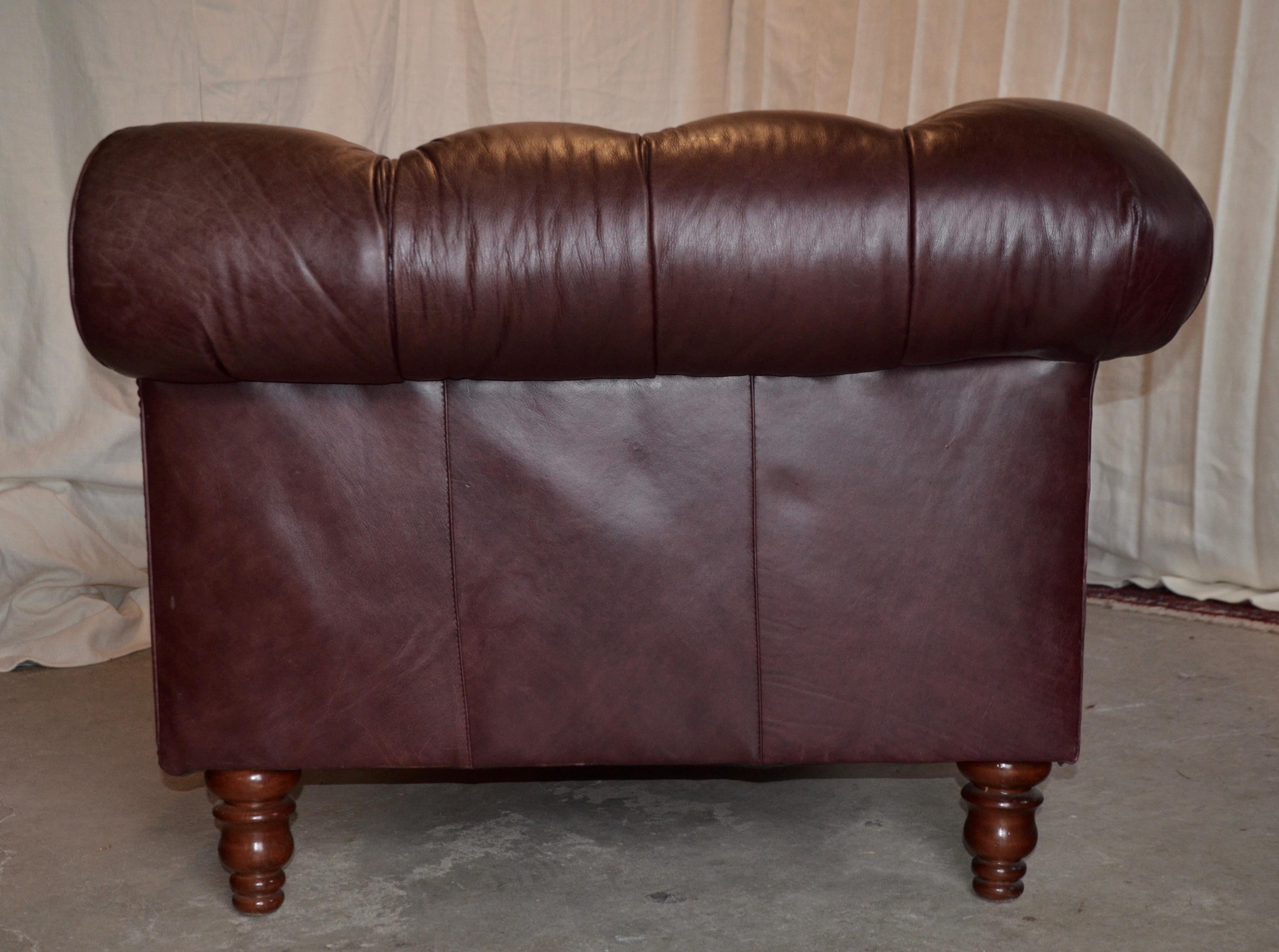 Tufted Leather Chesterfield Sofa by Century Furniture 1