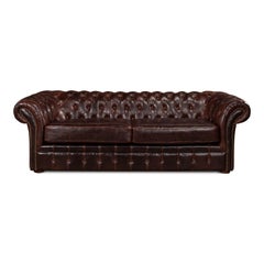 Tufted Leather Chesterfield Sofa