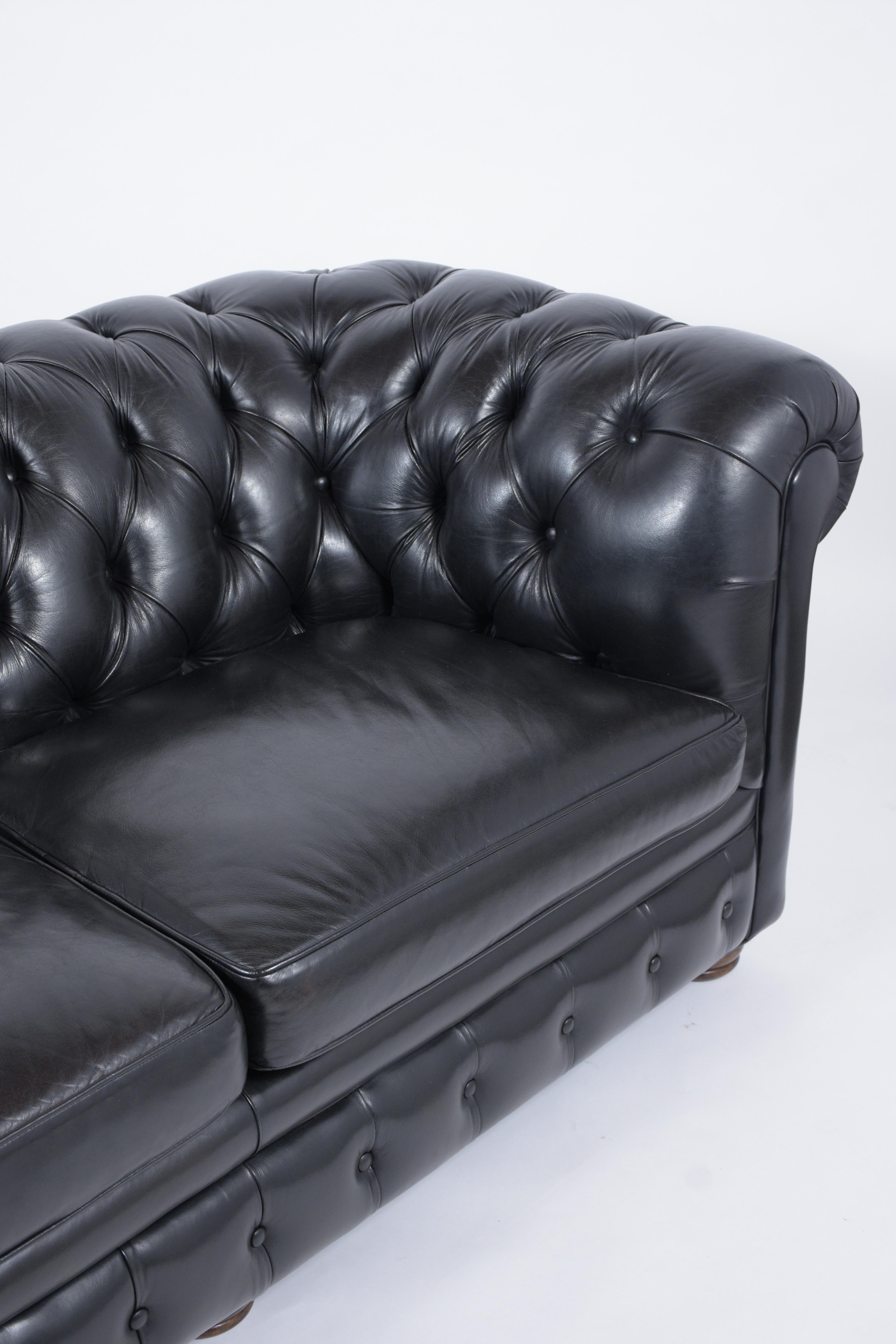 Chesterfield Tufted Leather Sofa 3