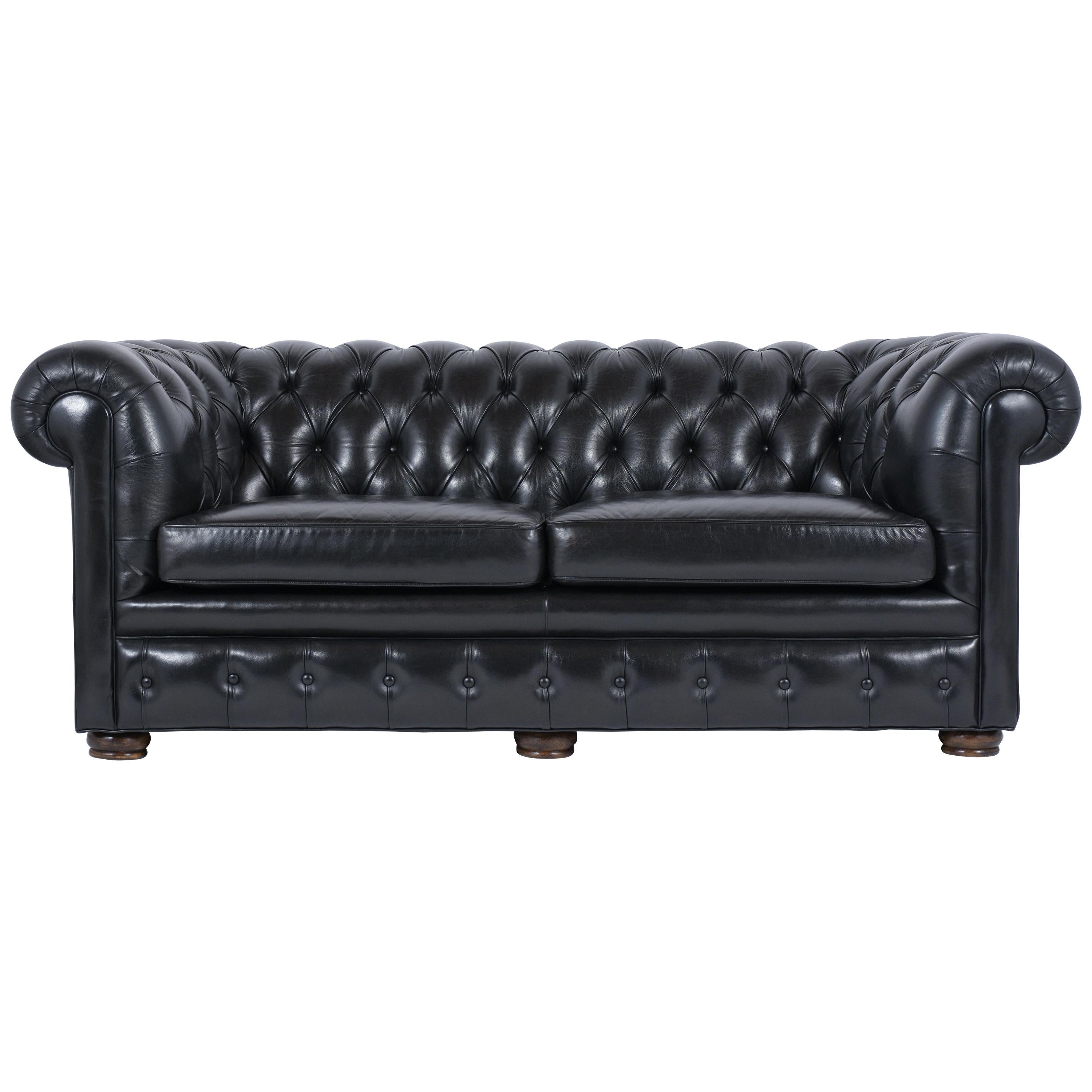 Chesterfield Tufted Leather Sofa